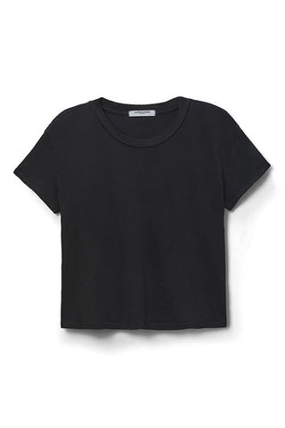 Cotton SS Boxy Crew Tee - True Black