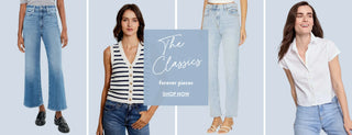 The Classics Banner - Classic Tees, Blouses and Bottoms for every occasion