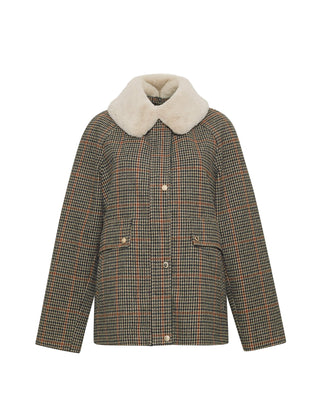 Mini Check Cropped Barn Jacket