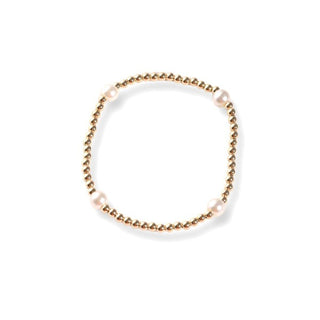 Allison Avery Gold Beaded Stretch Bracelet