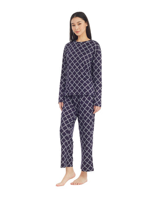 Draper James Amelia Pajama Set in Vine Lattice