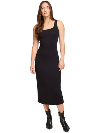 Gentle Fawn Tank Midi Dress in Black