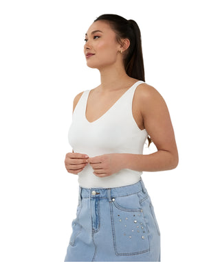 Singlet Top - Off White