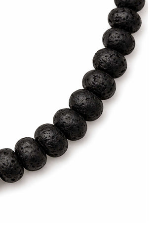 Rondelle Gemstone Layering Necklace 18” - Black Jewelry Virtue Monkee's of The Woodlands