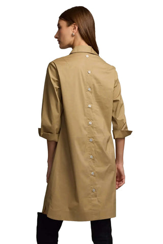 3/4 Sleeve Aileen Dress - Khaki Dresses Hinson Wu Monkee's of The Woodlands