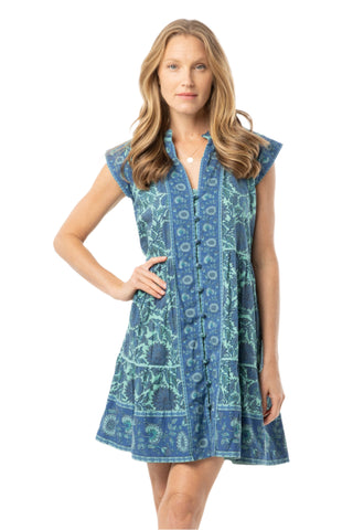 Stella Dress - Marina Blue
