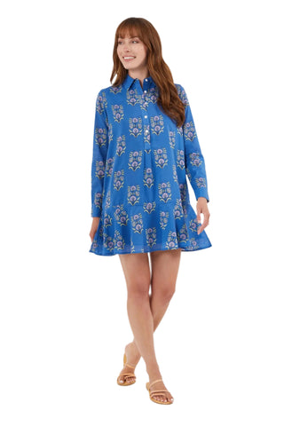 Polly Dress - Cornflower Mughal
