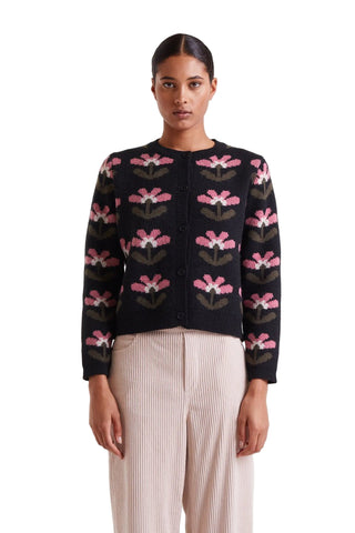 Compania Fantastica Jacquard Cardigan Sweater. 