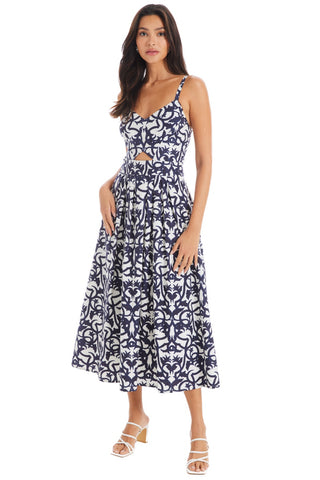 Natalie Dress - Damask