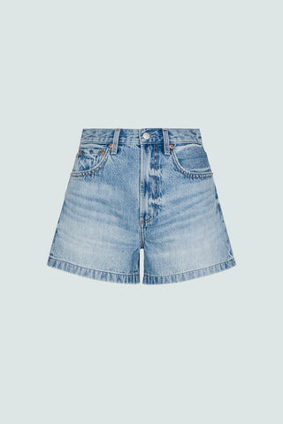 Saige High Rise A-Line Short - French Riviera