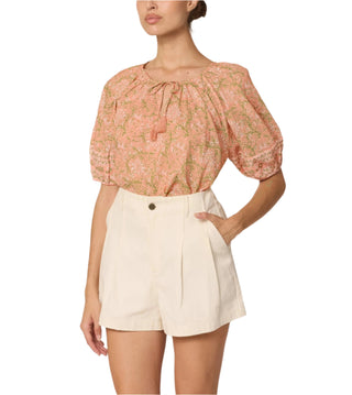 Johana Blouse - Cecil Blush Print