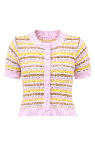 Spring Adelle Cardigan - Orchid Multi Tops Allison New York Monkee's of The Woodlands