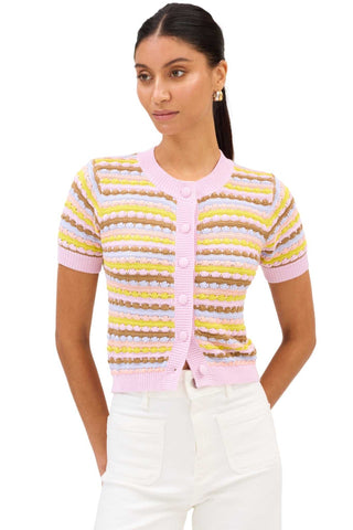 Spring Adelle Cardigan - Orchid Multi Tops Allison New York Monkee's of The Woodlands