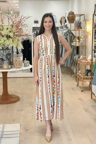 Alondra Dress - Multi Sand Dresses Bindu Monkee's of The Woodlands