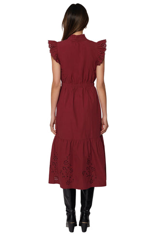Artista Aura Midi Dress - Crimson