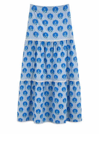 Aurelia Skirt - Deep Blue Skirts Bindu Monkee's of The Woodlands