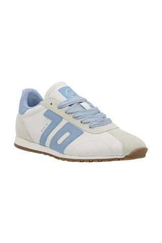 White and Blue Back 70 Vintage-Style Sneaker