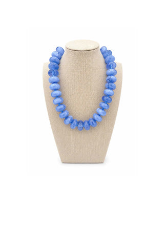 Bailey Chunky Beaded Necklace- Light Blue - Light Blue Jewelry Gemelli Monkee's of The Woodlands