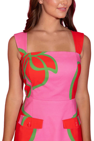 Bobbi Dress - Fuschia Outline Dresses Alden Adair Monkee's of The Woodlands