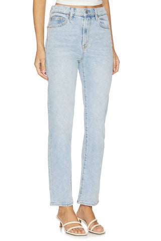 Pistola Bri Ankle Jean in Day Off. Light Wash Straight Leg Jean