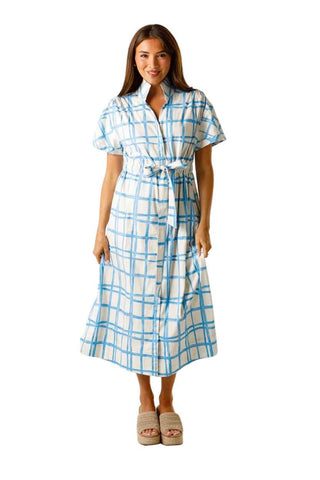 Holly Shae - Bria Dress - Painted Blue Plaid Painted Blue Plaid / S/M Holly Shae - Bria Dress - Painted Blue Plaid Painted Blue Plaid / S/M