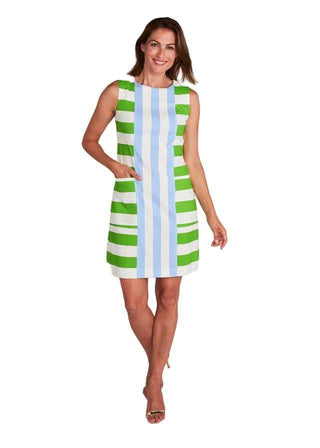 Lanier Shift Dress - Sloane Stripe Dresses CK Bradley Monkee's of The Woodlands