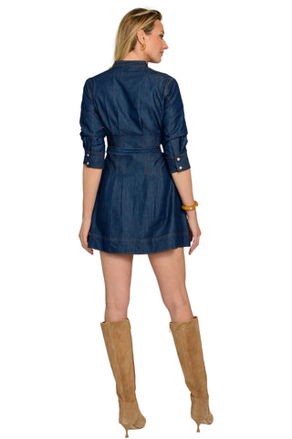 Cameron Dress - Solid Denim