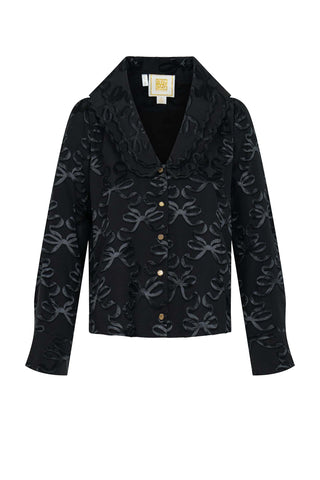 Emily McCarthy Cameron Top - Bow in Black