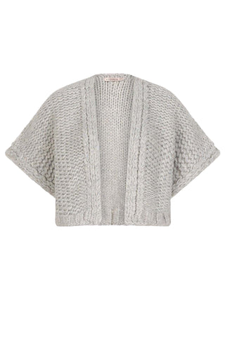 Cardigan Gilet - Light Grey Mélange