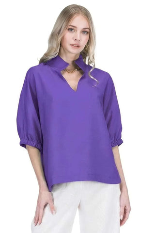 Collar Top - Purple