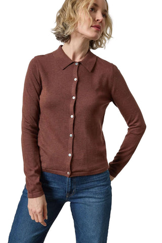 Collared Cardigan - Java Sweaters Lilla P Monkee's of The Woodlands