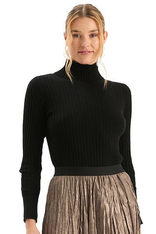 Tyler Boe Cotton Cashmere Turtleneck - Black