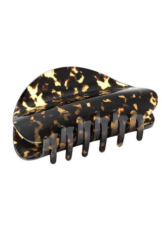 Crescent Claw In Dark Tortoise - Dark Tortoise Hair Accessories Machete Monkee's of The Woodlands