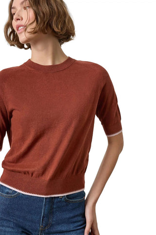 Crewneck Saddle Sleeve Sweater - Maplewood Sweaters Lilla P Monkee's of The Woodlands