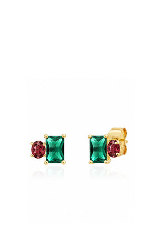 Cz And Opal Simple Stud Earring Earrings Tai Rittichai Monkee's of The Woodlands