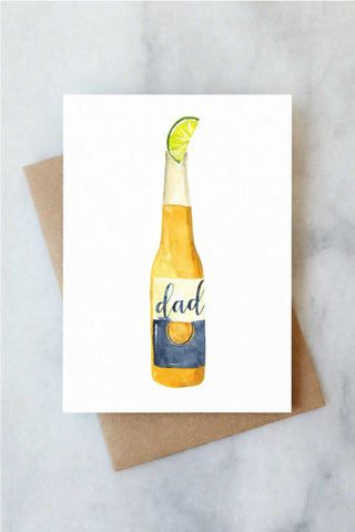 Dad Corona Greeting Card Giftable Abigail Jayne Design Monkee's of The Woodlands