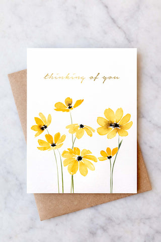 Daisy Sympathy Card - Thinking of You Greeting Cards & Paper Goods Abigail Jayne Design Monkee's of The Woodlands