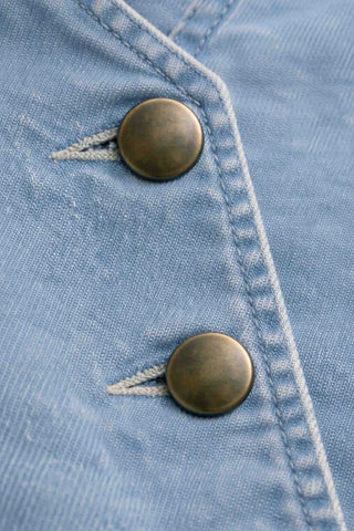 Della Vest - Denim Vests Drew Monkee's of The Woodlands