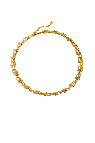 Denise 18k Gold Non-Tarnish Bold Chain Necklace - Yellow Gold Necklaces Flanerie Monkee's of The Woodlands