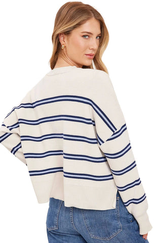 Echo Stripe Pullover Sweater Tops Gentle Fawn Monkee's of The Woodlands