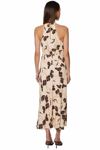 Echoes of Romance Midi Dress - Cream Floral