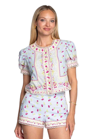 Coco Top - Cherries Tops Elizabeth James The Label Monkee's of The Woodlands