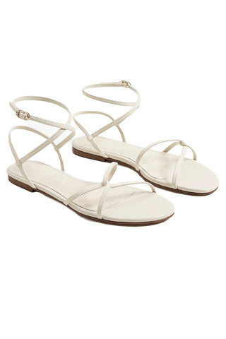 Sam Edelman Ellina Strappy Flat Sandal - Modern Ivory