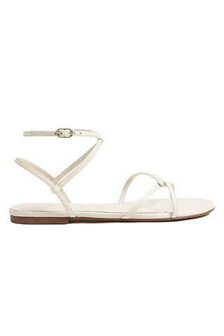 Sam Edelman Ellina Strappy Flat Sandal - Modern Ivory