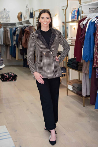 Sloane Sweater Blazer - Midnight Vanilla