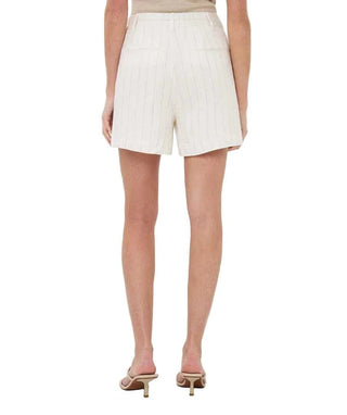 Shorts Linen Striped - Off White / Sand Shorts Esqualo Monkee's of The Woodlands
