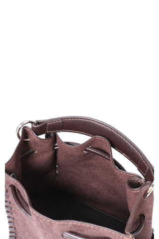 Fallon Mini Faux Suede - Chocolate