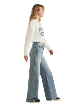 Collegiate Sweatshirt - White Activewear Favorite Daughter Monkee's of The Woodlands