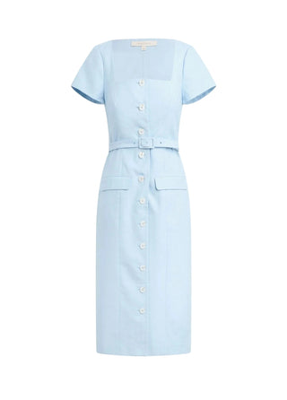 The Mademoiselle Dress - Sea Blue Dresses Favorite Daughter Monkee's of The Woodlands