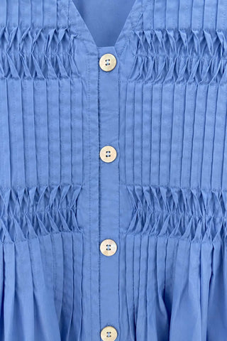 Flutter Sleeve Dress - Chambray Dresses entro Monkee's of The Woodlands